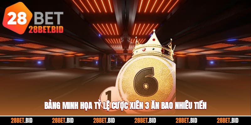 Ví dụ minh họa cách tính xiên 3 ăn được bao nhiêu tiền