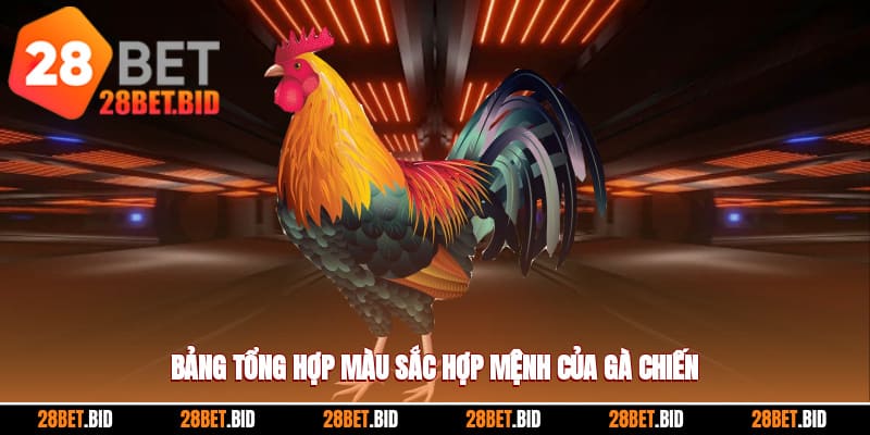 Tổng hợp các mệnh của gà chiến